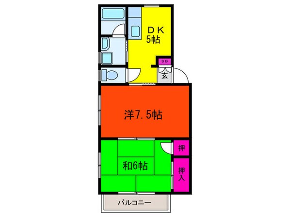 平和台ハイツの物件間取画像